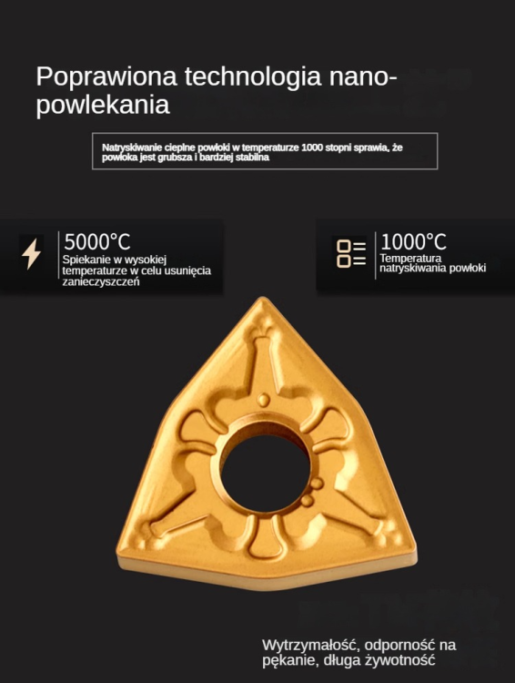 Płytki WNMG 080404/08/12 do stali, stali nierdzewnej, hartowanej opak. 10szt kortools6