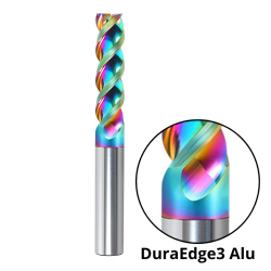 Frez 3 Ostrzowy z Węglika Spiekanego z Powłoką DLC| DuraEdge3 Alu