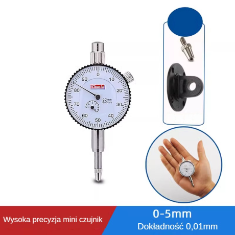 Przejdź do produktu Czujnik zegarowy- CNC- Standard, uchylny, precyzyjny 0-5mm/0-10mm/ 0-0.8mm 