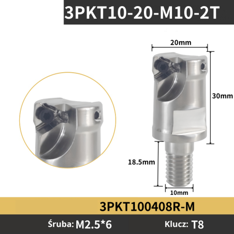 Przejdź do produktu Głowica wkręcana na płytki 3pkt