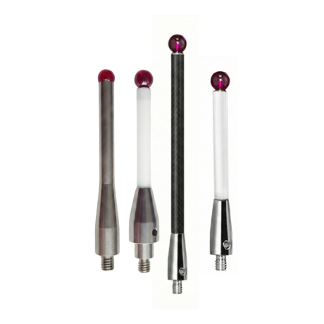 Przejdź do produktu Rylec (patyk) stylus zamienny Haas WIPS, RENISHAW, BLUM sonda, końcówka Ruby, z gwintem M4