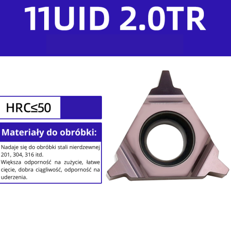 Przejdź do produktu Płytki UID do gwintów wewnętrznych trapezowych 30° (1 szt.)