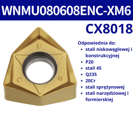 Przejdź do produktu  Płytki WNMU080608 | 060408 | 040304 do głowicy MFWN90 (10szt.)