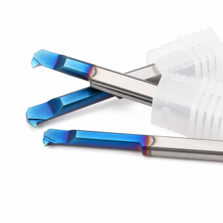 Przejdź do produktu Mini wytaczak gwintujący MIR-A VHM nano-blue - mikronóż do gwintów M w INOX i stalach hartowanych