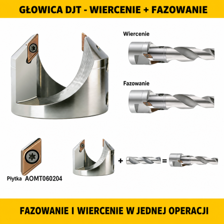 Przejdź do produktu DJT głowica koronkowa do fazowania - wymienna z płytkami AOMT060204
