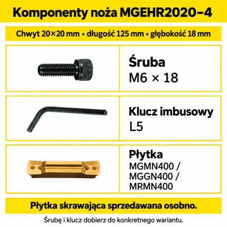 Go to product MGEHR / MGEHL external grooving and parting holder