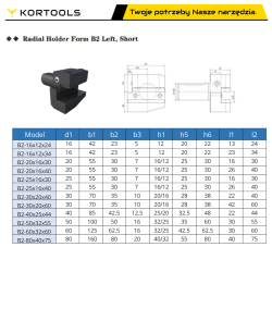 Oprawka, Uchwyt VDI B1/B2/B3/B4/B5/B6/B7 typ VDI16 VDI20 VDI25 VDI30 VDI40 VDI50 VDI60 VDI80 do tokarki CNC