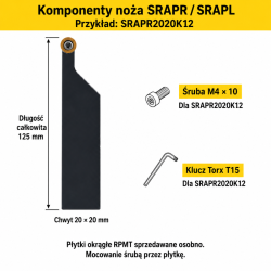 SRAPR / SRAPL — komponenty i przykład SRAPR2020K12