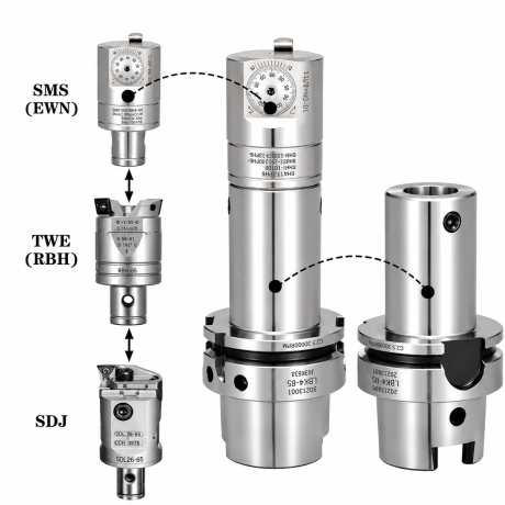 Przejdź do produktu Oprawka HSK63A LBK / HSK100A LBK precyzyjny wytaczak modułowy, rozmiary LBK1-LBK6