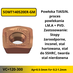 Głowica MFH14R high feed SOMT140520, do zgrubnego frezowania z wysokim posuwem
