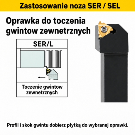 Go to product SER / SEL / MER external threading holder