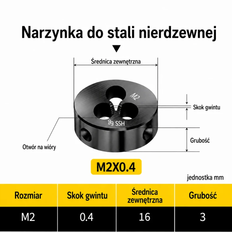 Narzynka INOX M2