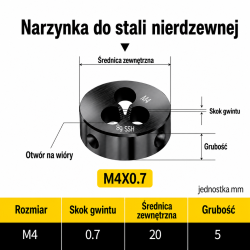 Narzynka INOX M4