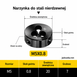 Narzynka INOX M5