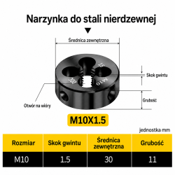 Narzynka INOX M10