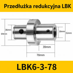Przedłużka LBK LBK6-3-78