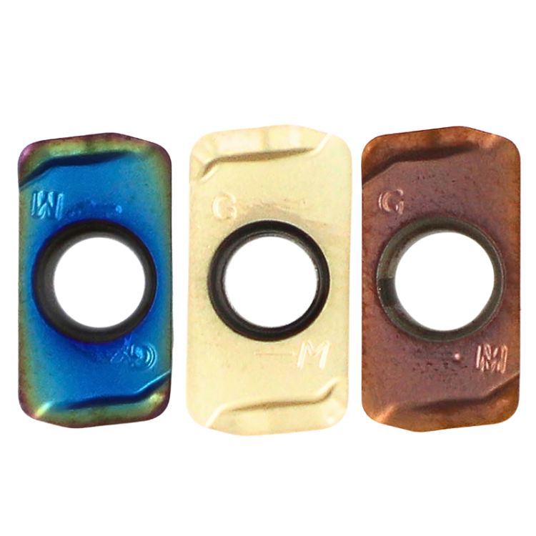 Płytki wieloostrzowe LOGU030310 ER (10szt.) węglikowe TiSiN ZrN