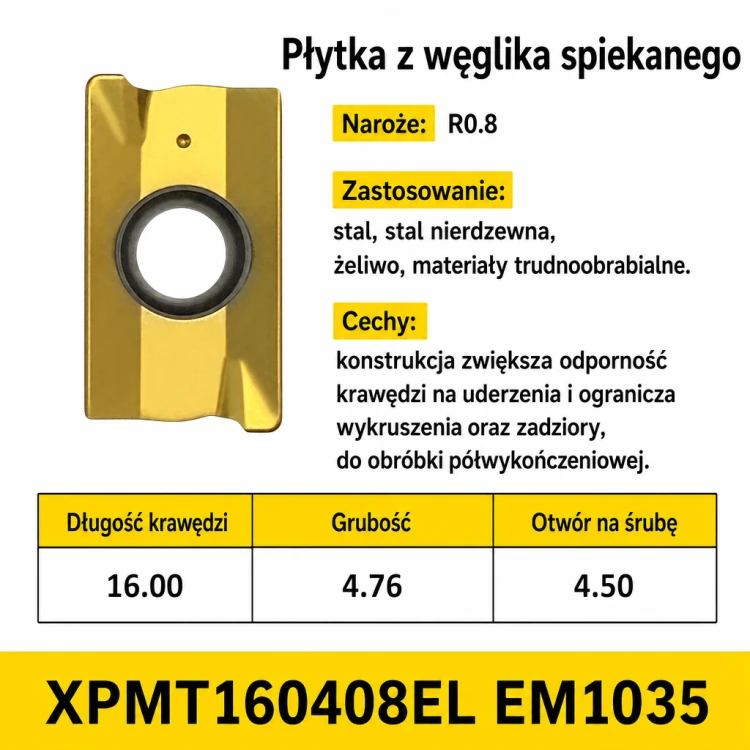 Płytka XPMT160408EL EM1035