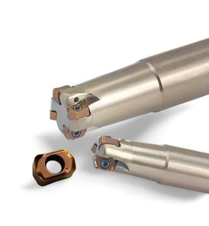 Przejdź do produktu Głowica EXN02R High Feed | Małe średnice | FI8-FI17 - chwyt walcowy - płytki LNMU0202