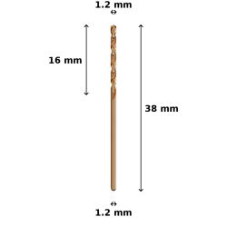 Wiertło kobaltowe Ø1.2 mm