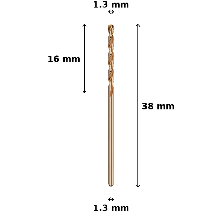 Wiertło kobaltowe Ø1.3 mm