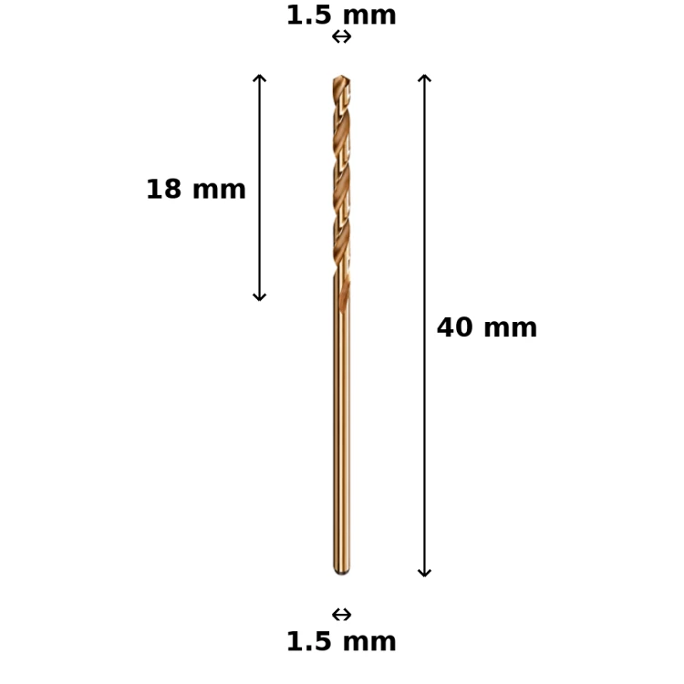 Wiertło kobaltowe Ø1.5 mm