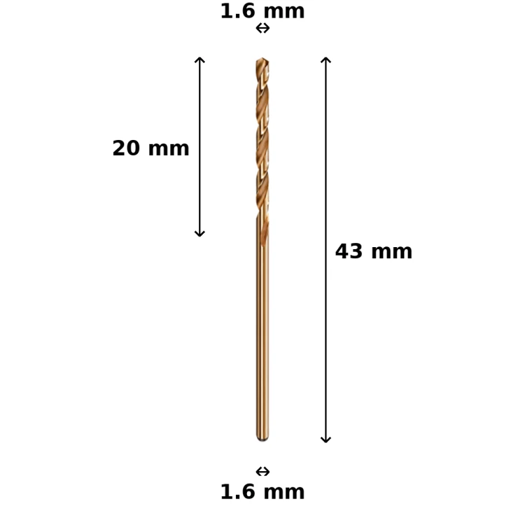 Wiertło kobaltowe Ø1.6 mm