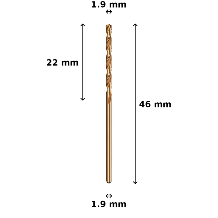 Wiertło kobaltowe Ø1.9 mm