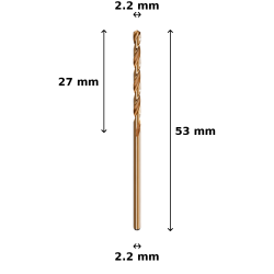 Wiertło kobaltowe Ø2.2 mm