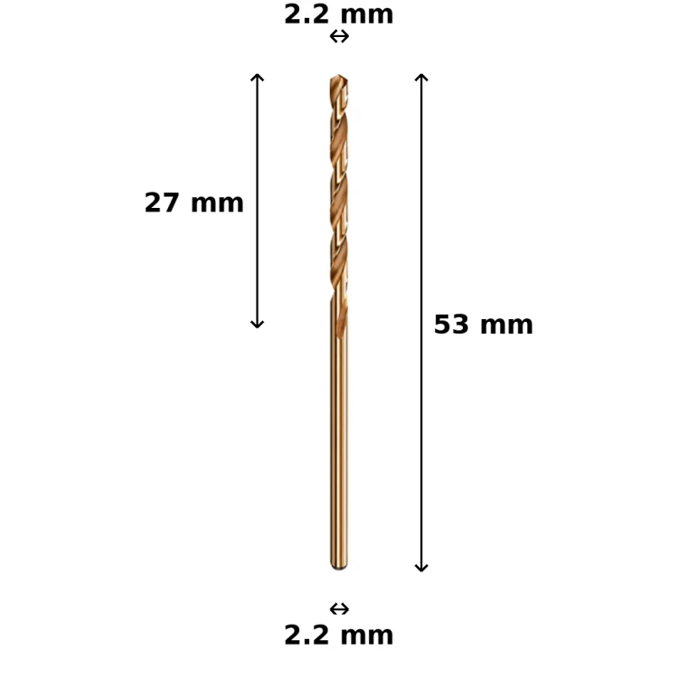 Wiertło kobaltowe Ø2.2 mm