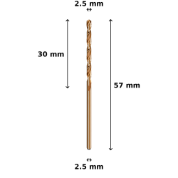 Wiertło kobaltowe Ø2.5 mm