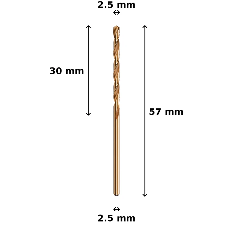 Wiertło kobaltowe Ø2.5 mm