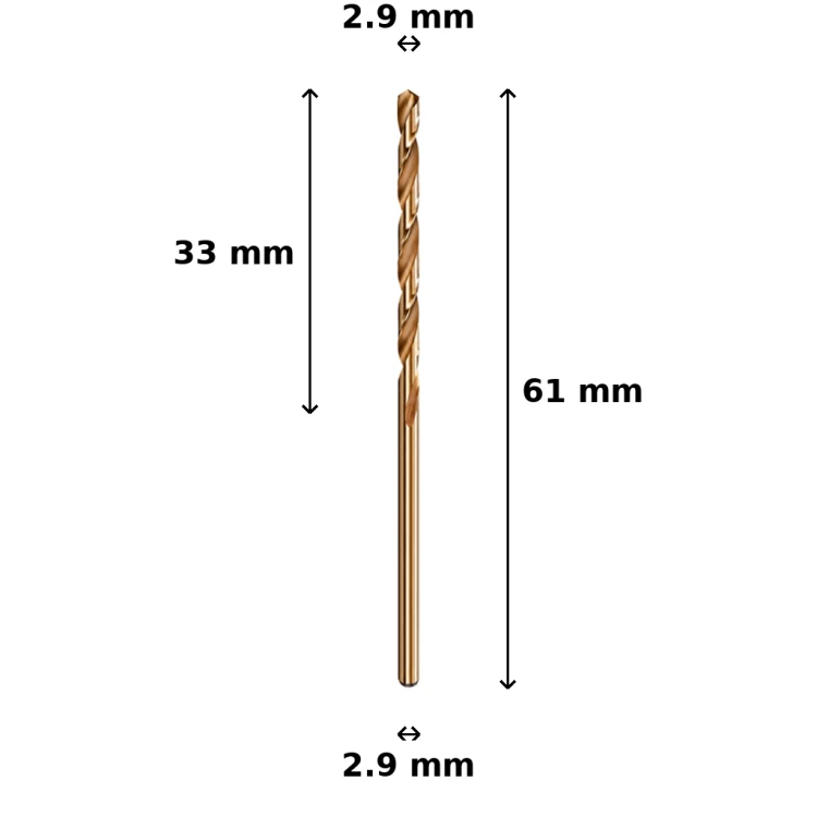 Wiertło kobaltowe Ø2.9 mm
