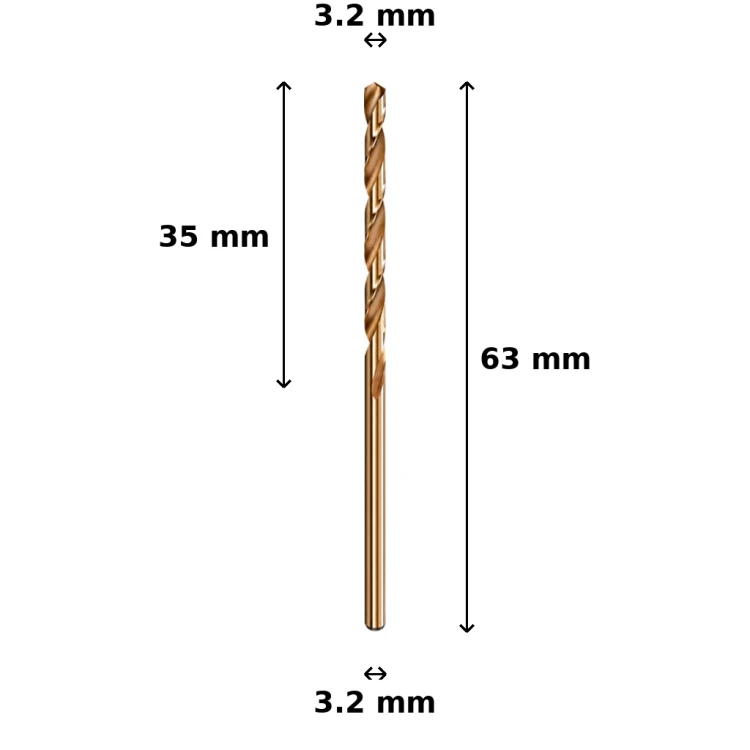 Wiertło kobaltowe Ø3.2 mm