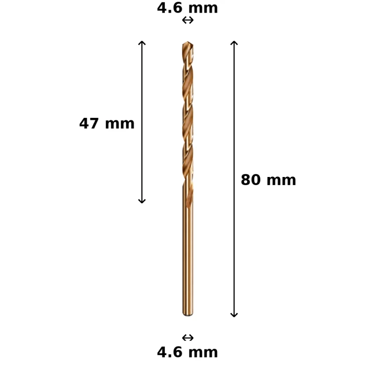 Wiertło kobaltowe Ø4.6 mm