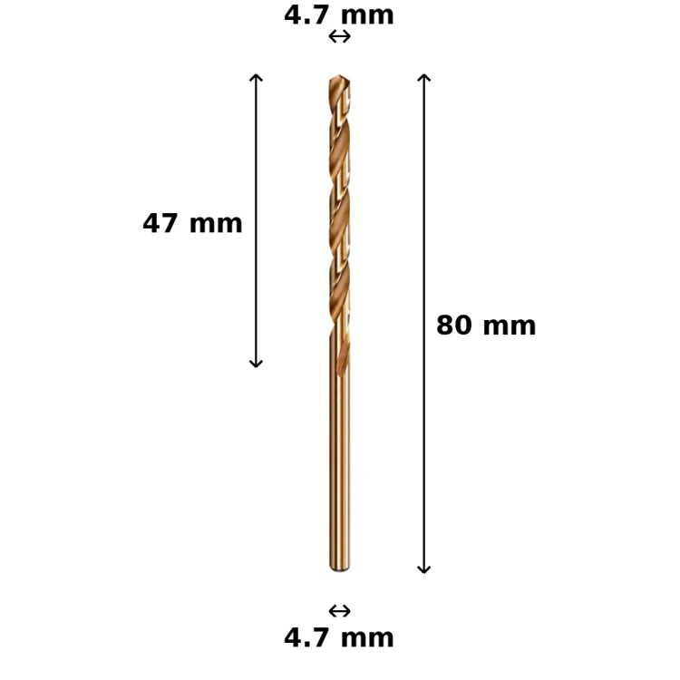 Wiertło kobaltowe Ø4.7 mm