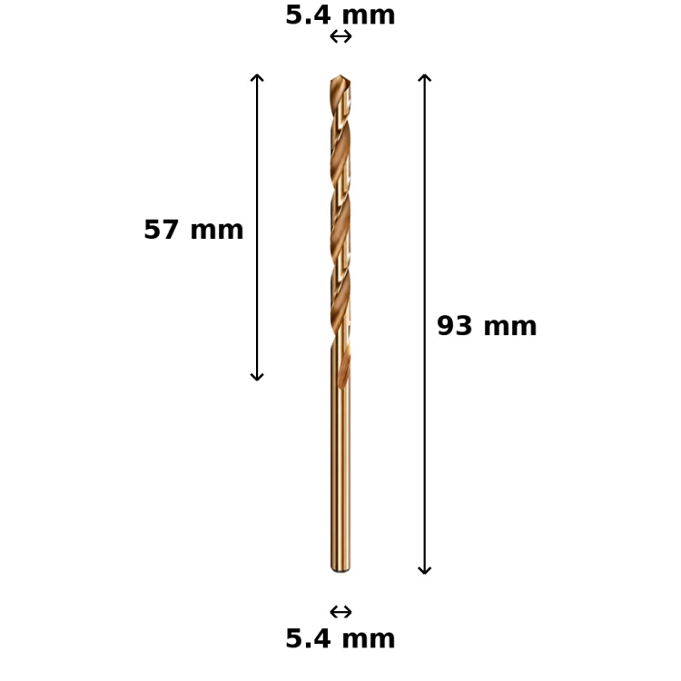 Wiertło kobaltowe Ø5.4 mm