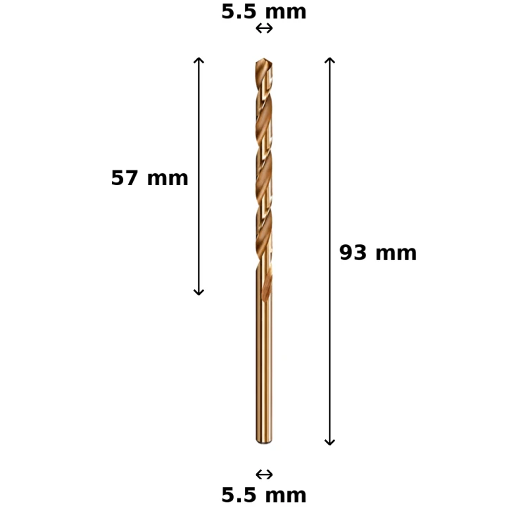 Wiertło kobaltowe Ø5.5 mm