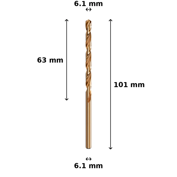 Wiertło kobaltowe Ø6.1 mm
