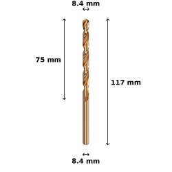 Wiertło kobaltowe Ø8.4 mm