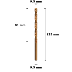 Wiertło kobaltowe Ø9.5 mm