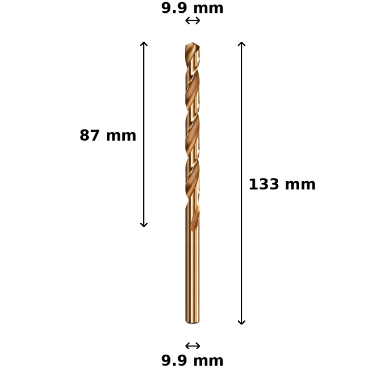 Wiertło kobaltowe Ø9.9 mm