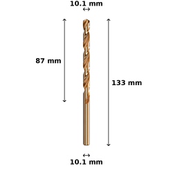 Wiertło kobaltowe Ø10.1 mm