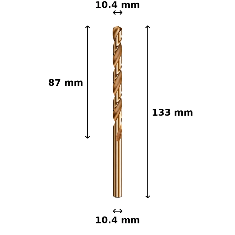 Wiertło kobaltowe Ø10.4 mm
