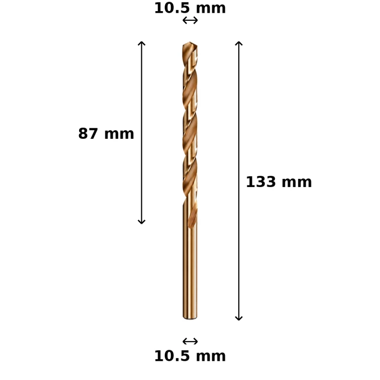 Wiertło kobaltowe Ø10.5 mm