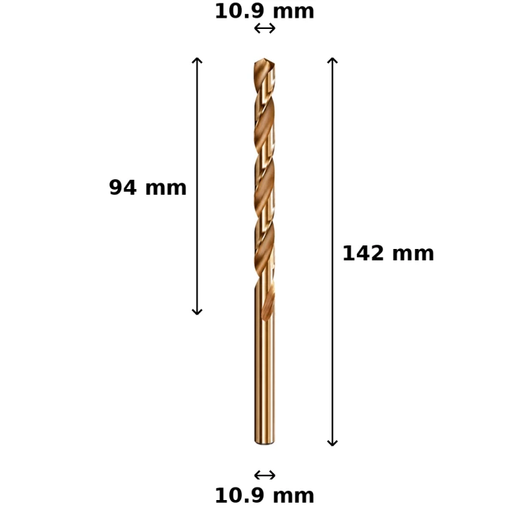 Wiertło kobaltowe Ø10.9 mm