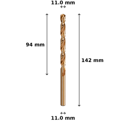 Wiertło kobaltowe Ø11.0 mm