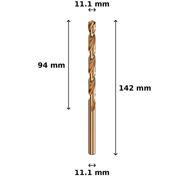 Wiertło kobaltowe Ø11.1 mm