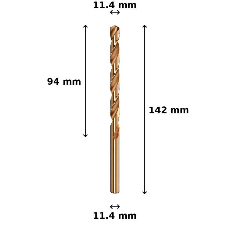 Wiertło kobaltowe Ø11.4 mm