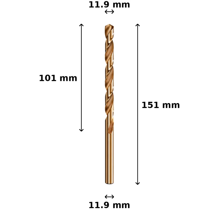 Wiertło kobaltowe Ø11.9 mm